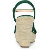 imageAllegra K Womens Platform Slingback Espadrille Wedge Heel SandalsDark Green