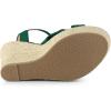 imageAllegra K Womens Platform Slingback Espadrille Wedge Heel SandalsDark Green