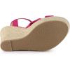 imageAllegra K Womens Platform Slingback Espadrille Wedge Heel SandalsHot Pink