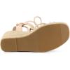 imageAllegra K Womens Platform Square Toe Lace Up Espadrilles Heels Wedge SandalsBeige