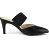 imageAllegra K Womens Pointed Toe Elastic Strap Stiletto Heels MulesBlack