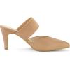 imageAllegra K Womens Pointed Toe Elastic Strap Stiletto Heels MulesNude