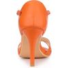 imageAllegra K Womens Rhinestone Ankle Strap Open Toe Stiletto Heels SandalsOrange