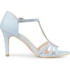 imageAllegra K Womens Rhinestone Ankle Strap Open Toe Stiletto Heels SandalsSky Blue