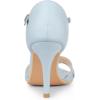 imageAllegra K Womens Rhinestone Ankle Strap Open Toe Stiletto Heels SandalsSky Blue