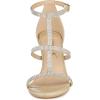imageAllegra K Womens Rhinestone Ankle Strap Stiletto High Heel SandalsBeige