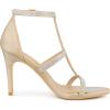 imageAllegra K Womens Rhinestone Ankle Strap Stiletto High Heel SandalsBeige