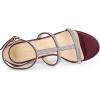 imageAllegra K Womens Rhinestone Ankle Strap Stiletto High Heel SandalsBurgundy