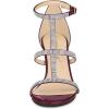 imageAllegra K Womens Rhinestone Ankle Strap Stiletto High Heel SandalsBurgundy
