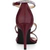 imageAllegra K Womens Rhinestone Ankle Strap Stiletto High Heel SandalsBurgundy