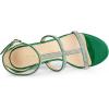 imageAllegra K Womens Rhinestone Ankle Strap Stiletto High Heel SandalsGreen
