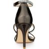 imageAllegra K Womens Rhinestone Ankle Strap Stiletto High Heel SandalsGunmetal