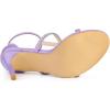 imageAllegra K Womens Rhinestone Ankle Strap Stiletto High Heel SandalsPurple