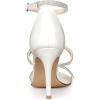 imageAllegra K Womens Rhinestone Ankle Strap Stiletto High Heel SandalsWhite