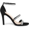 imageAllegra K Womens Rhinestone Ankle Strap Stiletto High Heels SandalsBlack