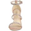imageAllegra K Womens Rhinestone Ankle Strap Stiletto High Heels SandalsDust Pink