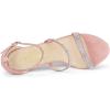 imageAllegra K Womens Rhinestone Ankle Strap Stiletto High Heels SandalsLight Pink