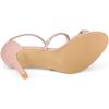 imageAllegra K Womens Rhinestone Ankle Strap Stiletto High Heels SandalsLight Pink