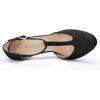 imageAllegra K Womens Rounded Toe Stiletto Heel TStrap Dress PumpsBlack