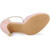 imageAllegra K Womens Rounded Toe Stiletto Heel TStrap Dress PumpsDust Pink