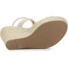 imageAllegra K Womens Slingback Crisscross Espadrille Wedges Heel SandalsBeige
