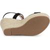 imageAllegra K Womens Slingback Crisscross Espadrille Wedges Heel SandalsBlack
