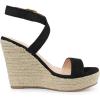 imageAllegra K Womens Slingback Crisscross Espadrille Wedges Heel SandalsBlack