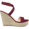 imageAllegra K Womens Slingback Crisscross Espadrille Wedges Heel SandalsBurgundy