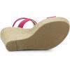 imageAllegra K Womens Slingback Crisscross Espadrille Wedges Heel SandalsHot Pink