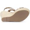 imageAllegra K Womens Slingback Crisscross Espadrille Wedges Heel SandalsLeopard