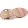imageAllegra K Womens Slingback Crisscross Espadrille Wedges Heel SandalsPink
