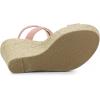 imageAllegra K Womens Slingback Crisscross Espadrille Wedges Heel SandalsPink