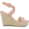 imageAllegra K Womens Slingback Crisscross Espadrille Wedges Heel SandalsPink