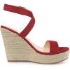 imageAllegra K Womens Slingback Crisscross Espadrille Wedges Heel SandalsRed