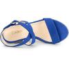 imageAllegra K Womens Slingback Crisscross Espadrille Wedges Heel SandalsRoyal Blue