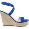 imageAllegra K Womens Slingback Crisscross Espadrille Wedges Heel SandalsRoyal Blue