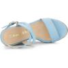 imageAllegra K Womens Slingback Crisscross Espadrille Wedges Heel SandalsSky Blue