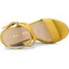 imageAllegra K Womens Slingback Crisscross Espadrille Wedges Heel SandalsYellow
