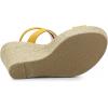imageAllegra K Womens Slingback Crisscross Espadrille Wedges Heel SandalsYellow