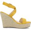 imageAllegra K Womens Slingback Crisscross Espadrille Wedges Heel SandalsYellow