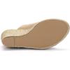 imageAllegra K Womens Slip on Platform Sandals Espadrilles Wedges Slides MulesBeige