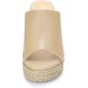imageAllegra K Womens Slip on Platform Sandals Espadrilles Wedges Slides MulesBeige