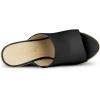 imageAllegra K Womens Slip on Platform Sandals Espadrilles Wedges Slides MulesBlack