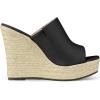 imageAllegra K Womens Slip on Platform Sandals Espadrilles Wedges Slides MulesBlack