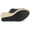 imageAllegra K Womens Slip on Platform Sandals Espadrilles Wedges Slides MulesBlack