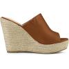 imageAllegra K Womens Slip on Platform Sandals Espadrilles Wedges Slides MulesBrown1