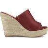 imageAllegra K Womens Slip on Platform Sandals Espadrilles Wedges Slides MulesBurgundy