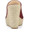 imageAllegra K Womens Slip on Platform Sandals Espadrilles Wedges Slides MulesBurgundy