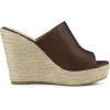 imageAllegra K Womens Slip on Platform Sandals Espadrilles Wedges Slides MulesCoffee