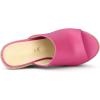imageAllegra K Womens Slip on Platform Sandals Espadrilles Wedges Slides MulesHot Pink